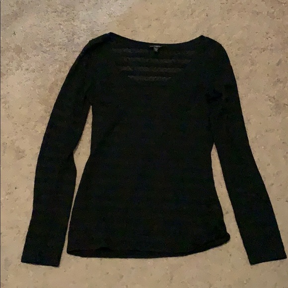Express Tops - NWOT Express Black Lace Long Sleeve